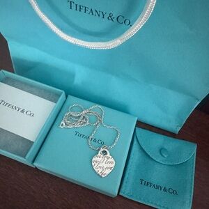 RARE Tiffany & Co. Silver 'I Love You' Pendant